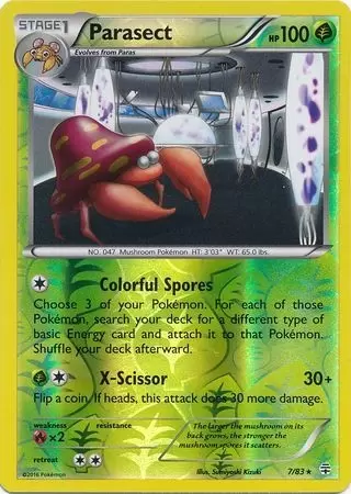 XY Generations - Parasect Reverse