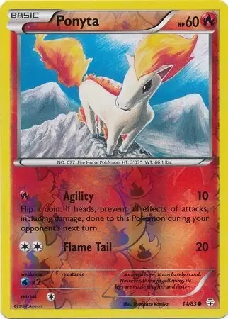 XY Generations - Ponyta Reverse