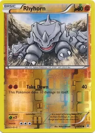 XY Generations - Rhyhorn Reverse