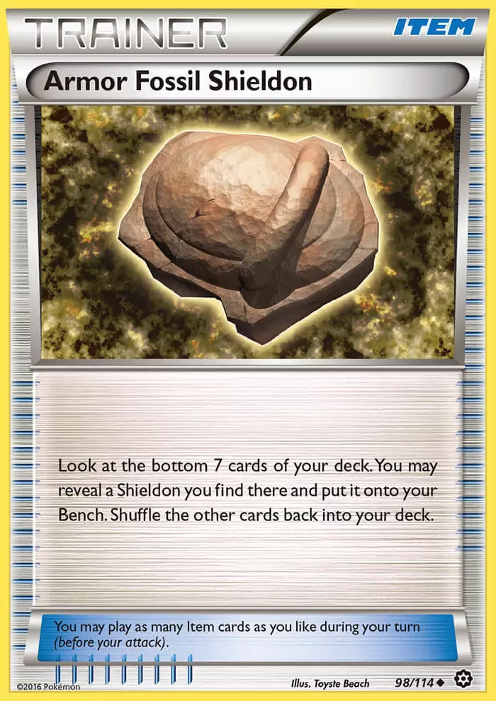 XY Steam Siege - Armor Fossil Shieldon