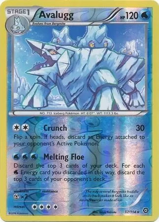 XY Steam Siege - Avalugg Reverse