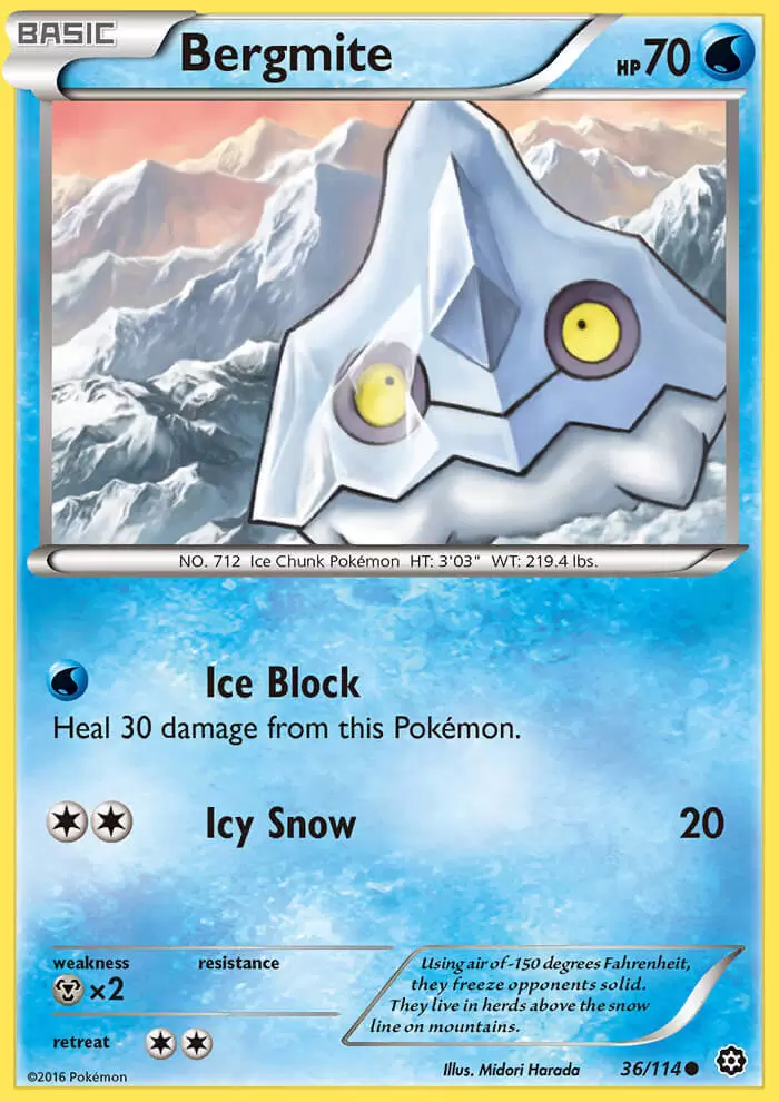 XY Steam Siege - Bergmite