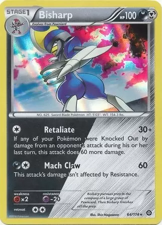 XY Steam Siege - Bisharp Holo