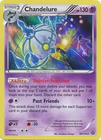XY Steam Siege - Chandelure Holo