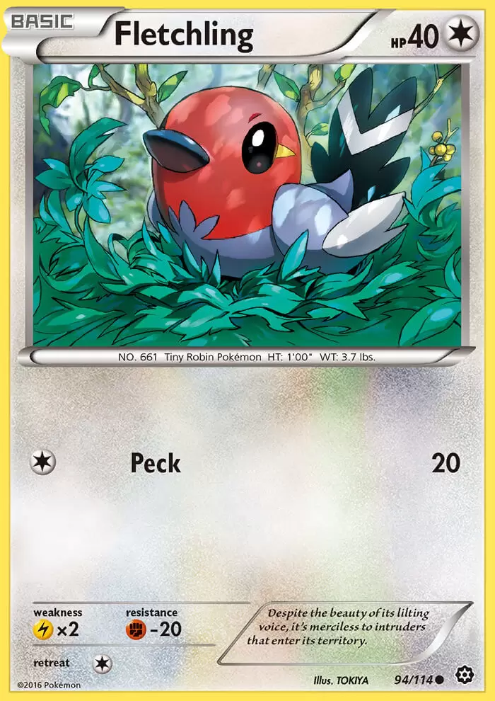XY Steam Siege - Fletchling