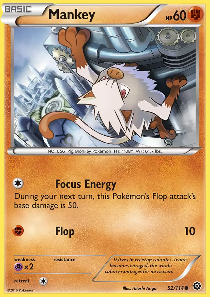XY Steam Siege - Mankey