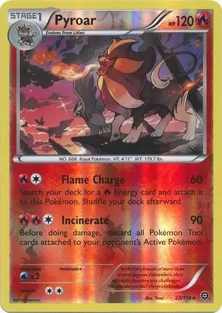 XY Steam Siege - Pyroar Reverse
