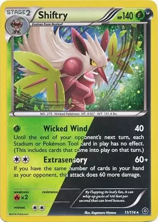 XY Steam Siege - Shiftry Cosmos Holo