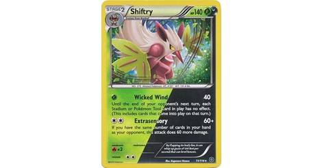 Shiftry Cosmos Holo - XY Steam Siege Pokémon card 11/114