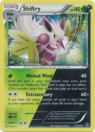 XY Steam Siege - Shiftry Holo