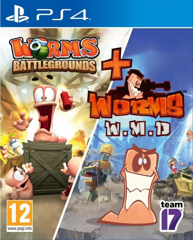 Jeux PS4 - Worms Battleground + Worms WMD