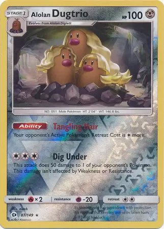Sun & Moon - Alolan Dugtrio Reverse