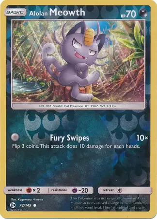 Sun & Moon - Alolan Meowth Reverse