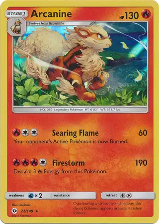 Sun & Moon - Arcanine Holo