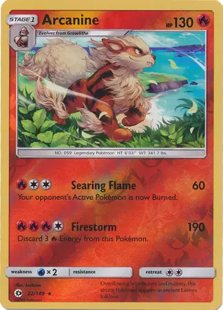 Sun & Moon - Arcanine Reverse