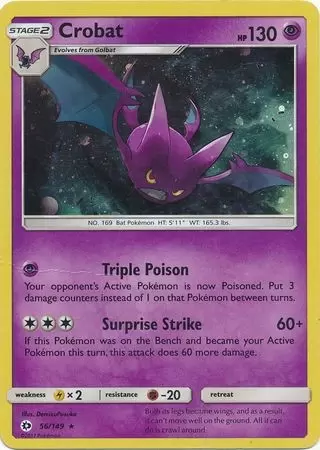 Sun & Moon - Crobat Cosmos Holo