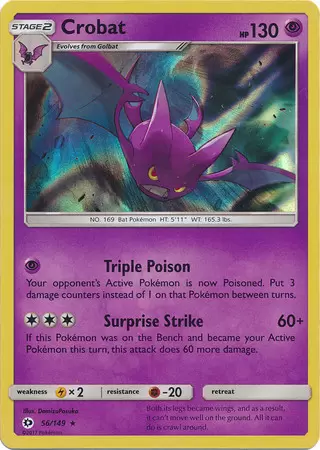 Sun & Moon - Crobat Holo