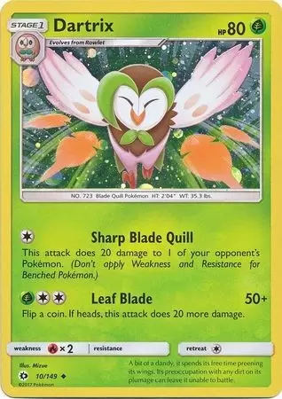 Sun & Moon - Dartrix Cosmos Holo