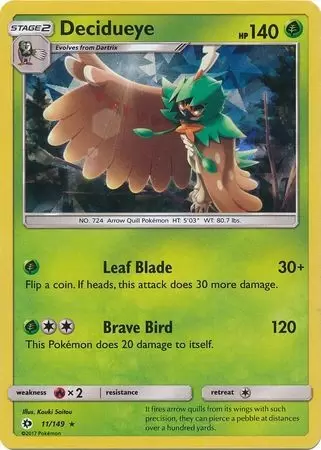 Sun & Moon - Decidueye Holo Cracked Ice