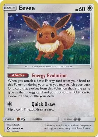 Sun & Moon - Eevee Cosmos Holo