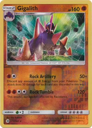 Sun & Moon - Gigalith Reverse