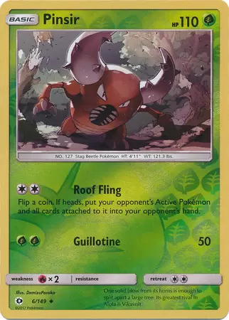 Sun & Moon - Pinsir Reverse