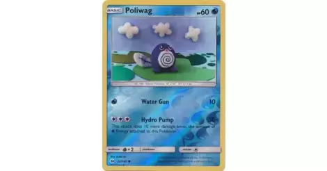 Poliwag Reverse Sun Moon Pokemon Card 30 149