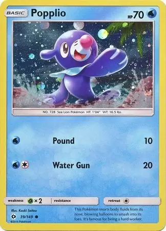 Sun & Moon - Popplio Cosmos Holo