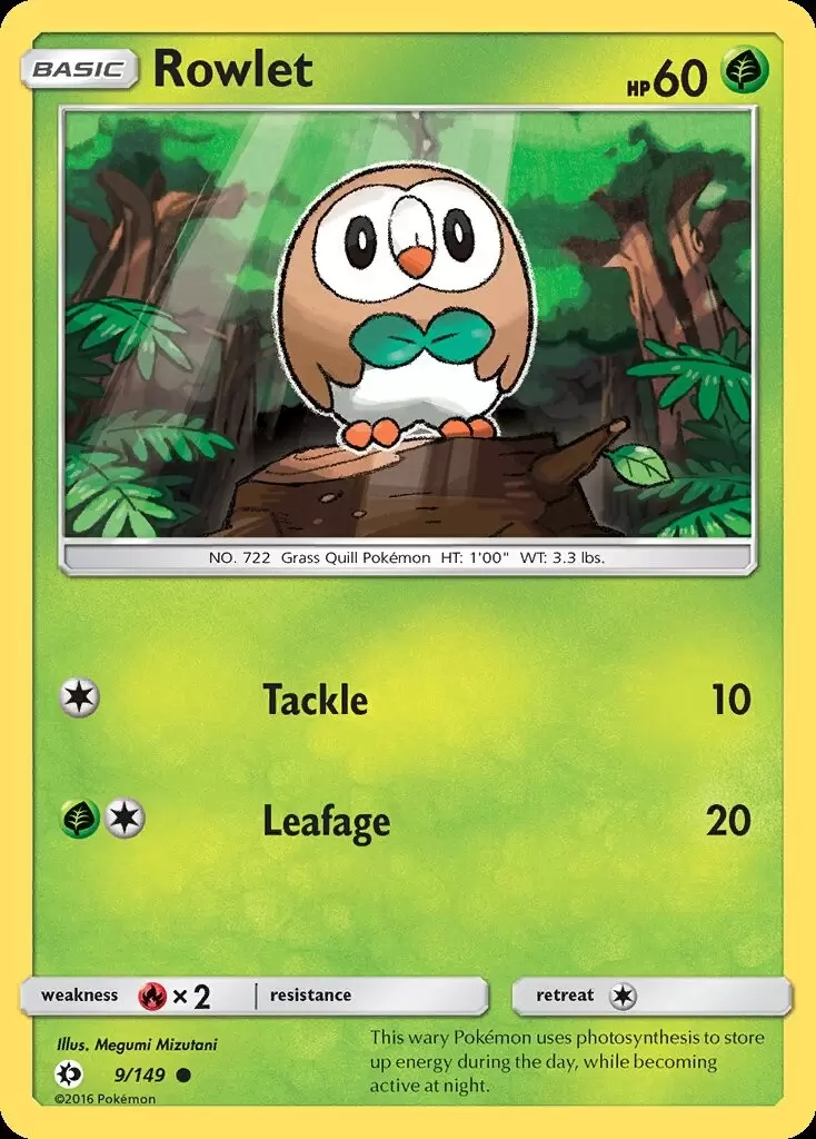 Sun & Moon - Rowlet