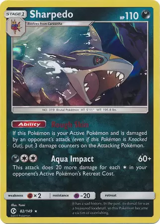 Sun & Moon - Sharpedo Holo