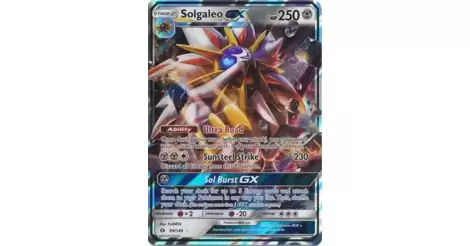  Pokemon - Solgaleo-GX - 155/149 - Secret Rare : Toys