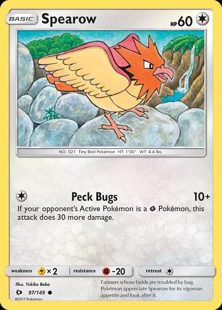 Sun & Moon - Spearow