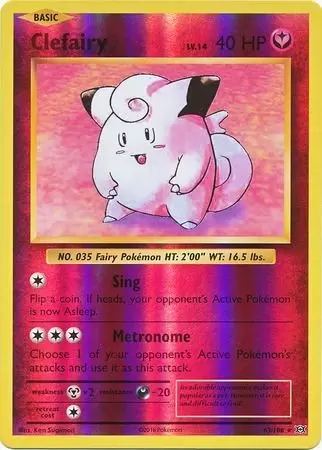 XY Evolutions - Clefairy Reverse