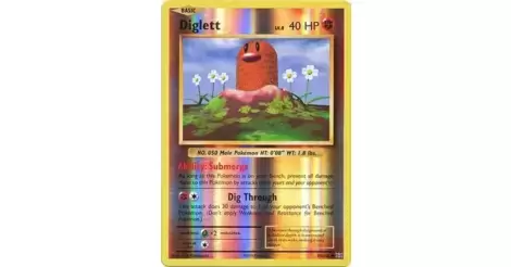 Pokemon XY Evolutions Diglett 55/108  Common Reverse Holo Card 
