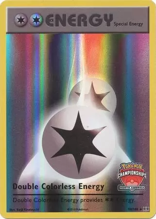XY Evolutions - Double Colorless Energy Reverse North America Championships