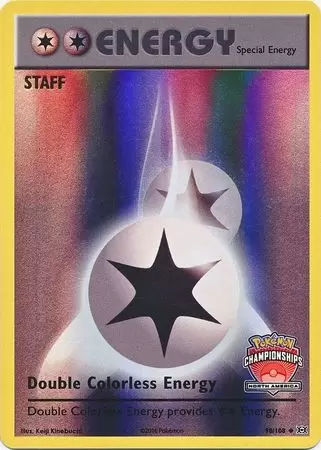 XY Evolutions - Double Colorless Energy Reverse North America Championships Staff