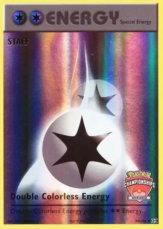 XY Evolutions - Double Colorless Energy Reverse Oceania Championships Staff