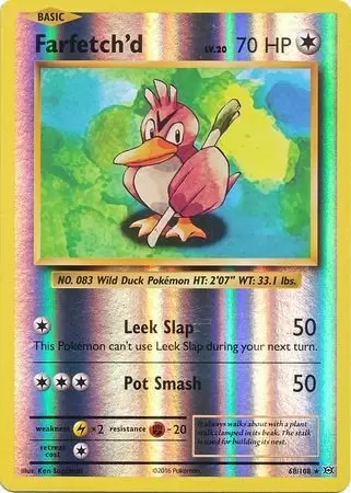 XY Evolutions - Farfetch\'d Reverse