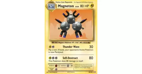 Pokemon Cards XY Evolutions Magneton 38/108 Rare Holo 