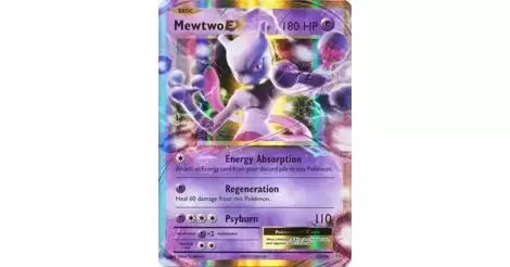 Mewtwo Ex Carte Pokemon Anglaise 52 108 Xy Evolutions