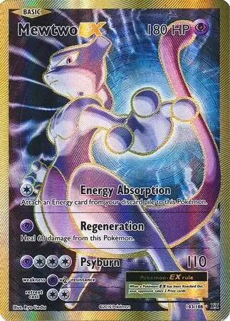 Pokémon card • Mewtwo EX • HOLO • Rara •ENG • 52/108 • Evoluzioni • New • ps 180 