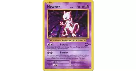 Mewtwo Holo Cracked Ice - carte Pokémon anglaise 51/108 XY Evolutions