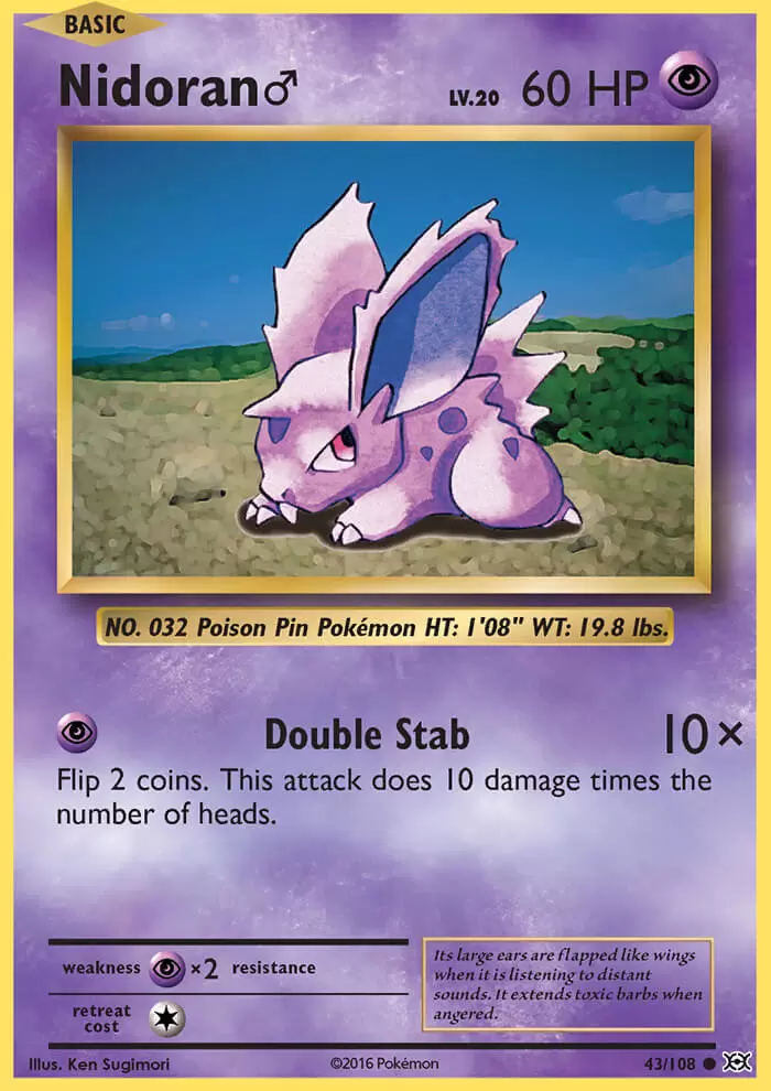 XY Evolutions - Nidoran♂