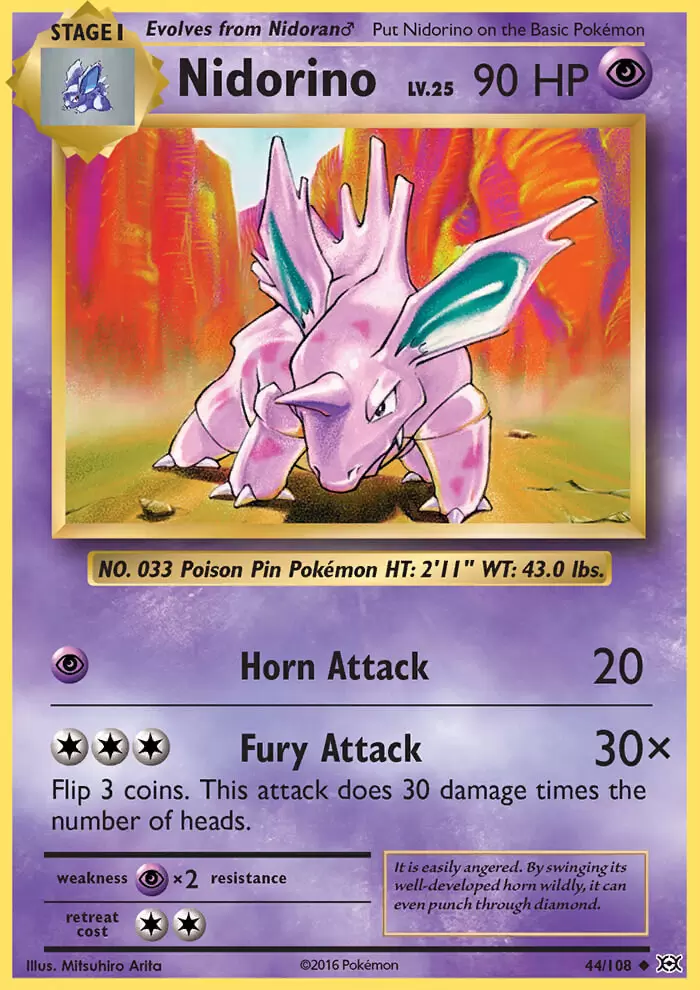 XY Evolutions - Nidorino