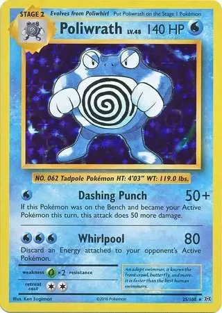 XY Evolutions - Poliwrath Holo