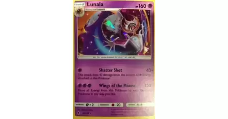 Pokemon Card LUNALA 61/145 Rare Sun & Moon 2 SL2 Guardians Ascending FR