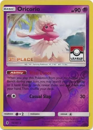 Guardians Rising - Oricorio Reverse 3rd Place Pokemon League