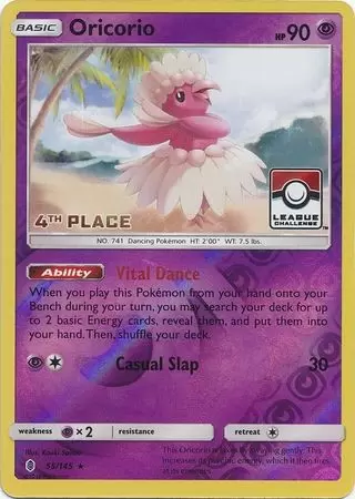 Guardians Rising - Oricorio Reverse 4th Place Pokemon League
