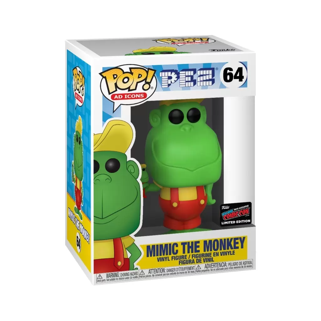 POP! Ad Icons - Pez - Mimic The Monkey Red Overalls
