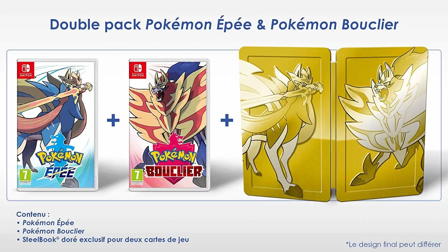 Jeux Nintendo Switch - Pokémon Epée & Pokémon Bouclier Double Pack